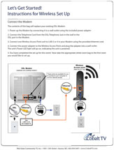 Image and link to "Wireless Installation Guide" PDF.