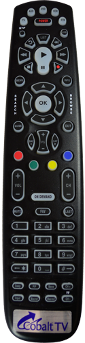 Image of Cobalt TV Remote Control. 